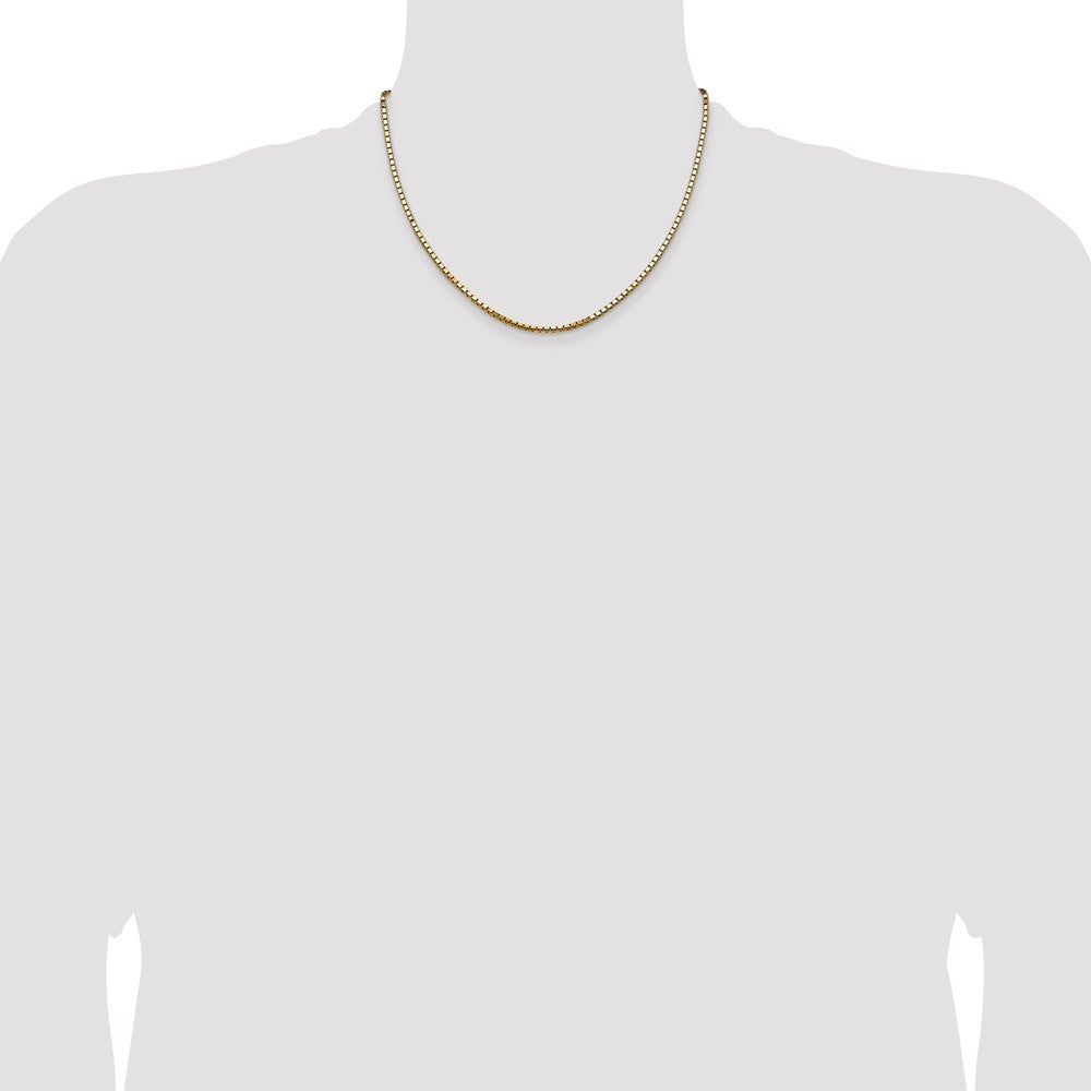 14k 2.5mm Box Chain - Product Photo