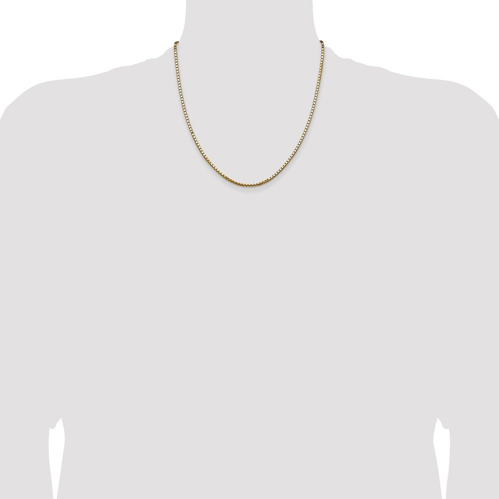 14k 2.5mm Box Chain - Product Photo