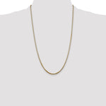 14k 2.5mm Box Chain - Product Photo