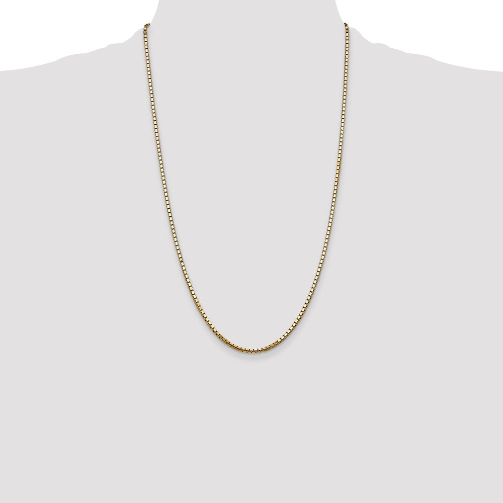 14k 2.5mm Box Chain - Product Photo