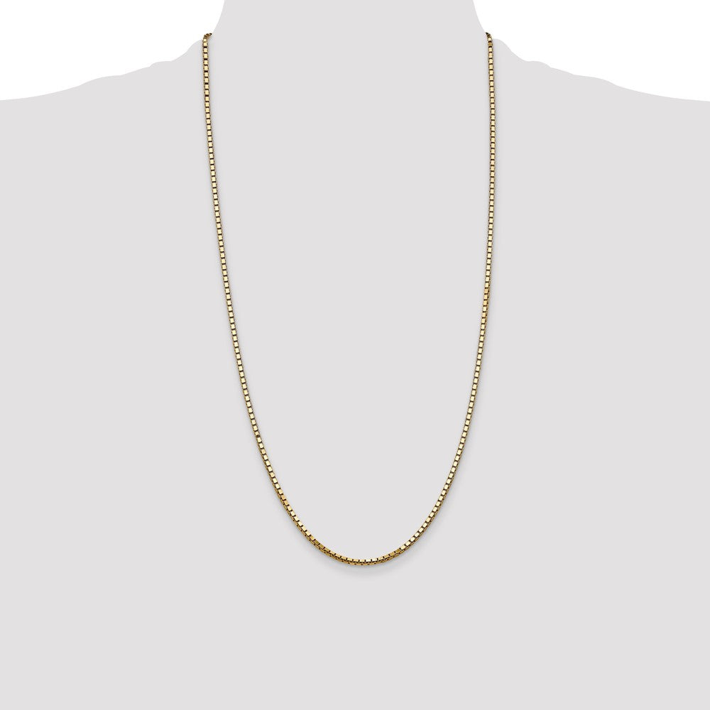 14k 2.5mm Box Chain - Product Photo