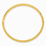 14K Yellow Gold 3/16 Polished Hinged Baby Bangle - Product Photo