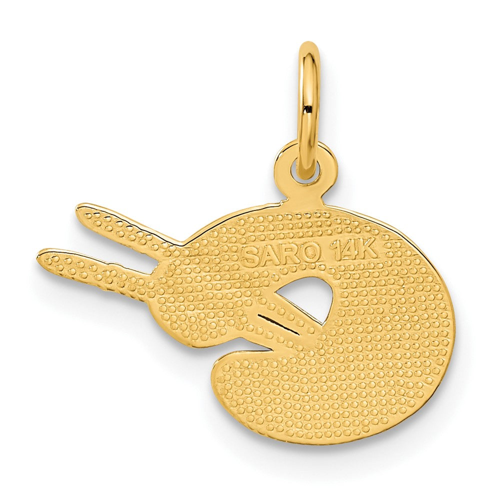 14k Artist Palette Charm - Product Photo