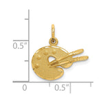 14k Artist Palette Charm - Product Photo