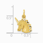 10K / 14K Yellow Gold CZ Filigree Cross Pendant - Product Photo
