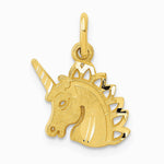 10K / 14K Yellow Gold CZ Filigree Cross Pendant - Product Photo