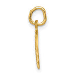 14K Eternal Life Cross in Circle Charm - Product Photo