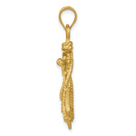 14K Yellow Gold Mariners Crucifix Pendant - Product Photo