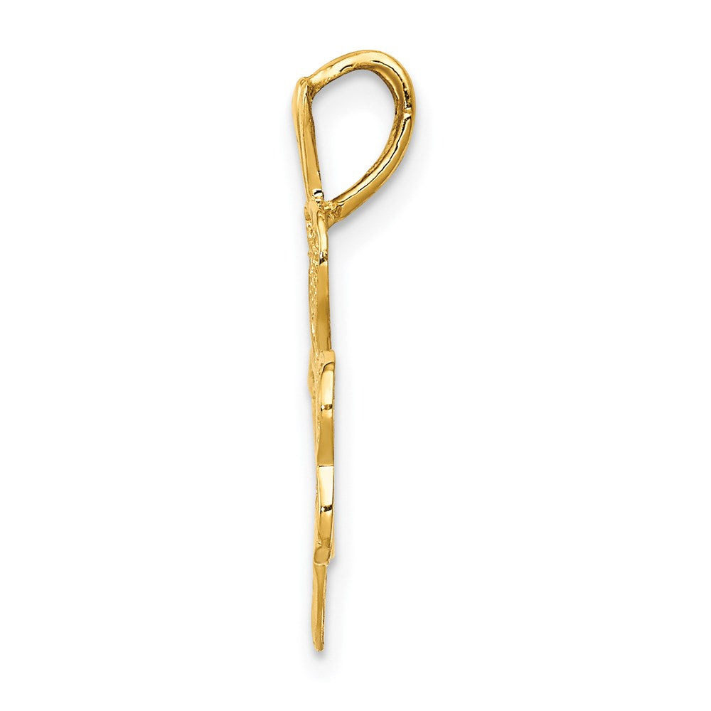 14k Filigree Shamrock Charm - Product Photo