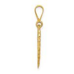 14k Reversible I LOVE YOU Heart Pendant - Product Photo