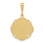 10K / 14K Yellow Gold Fire Rescue Pendant - Product Photo