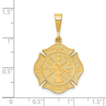 10K / 14K Yellow Gold Fire Rescue Pendant - Product Photo