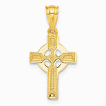 14K Yellow Gold Celtic Cross Pendant - Product Photo