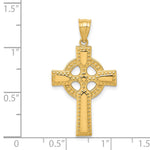 14K Yellow Gold Celtic Cross Pendant - Product Photo