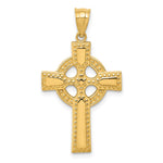 14K Yellow Gold Celtic Cross Pendant - Product Photo