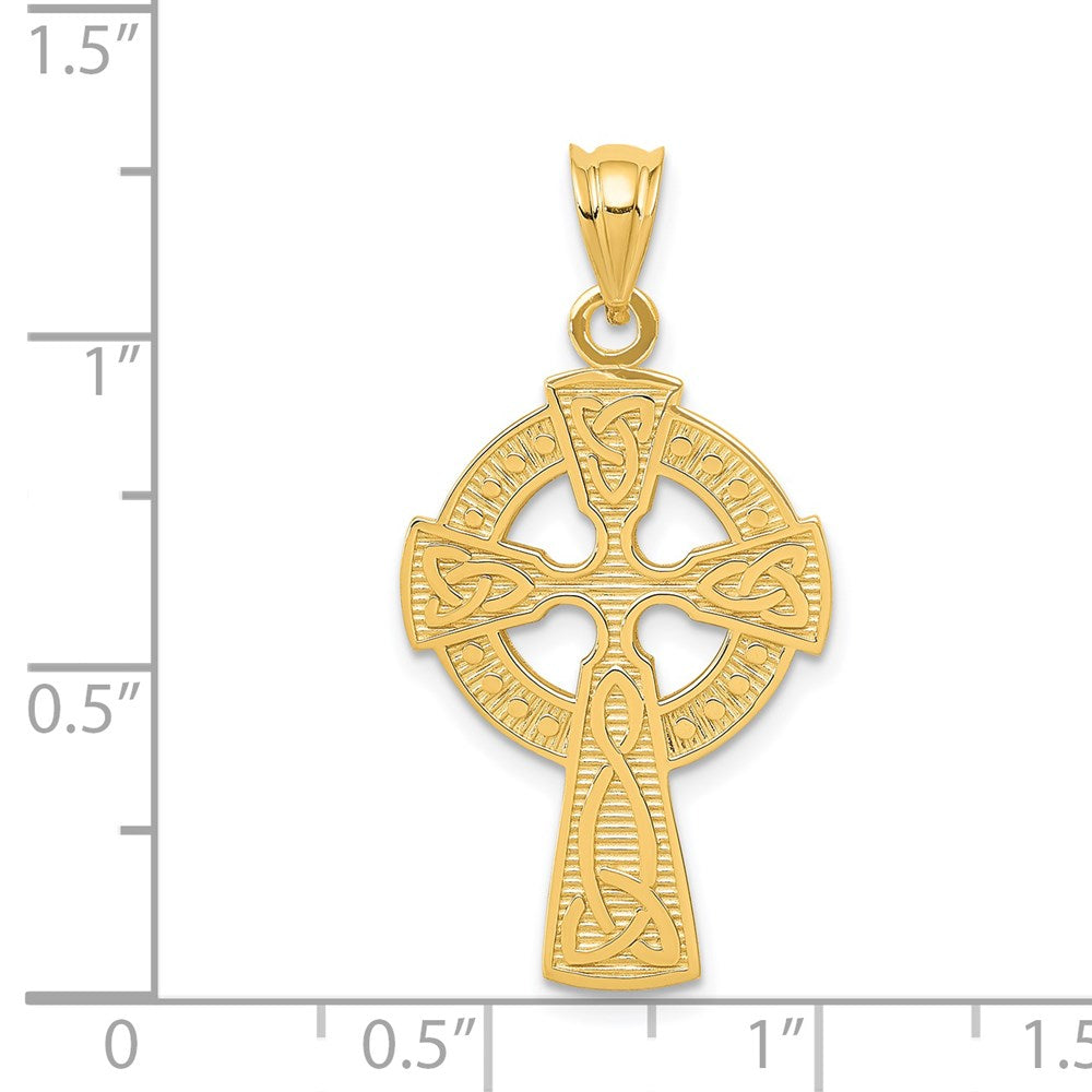 14k Celtic Cross Pendant - Product Photo