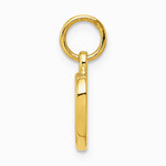 10K / 14K Yellow Gold Polished Cut-out Heart Pendant - Product Photo