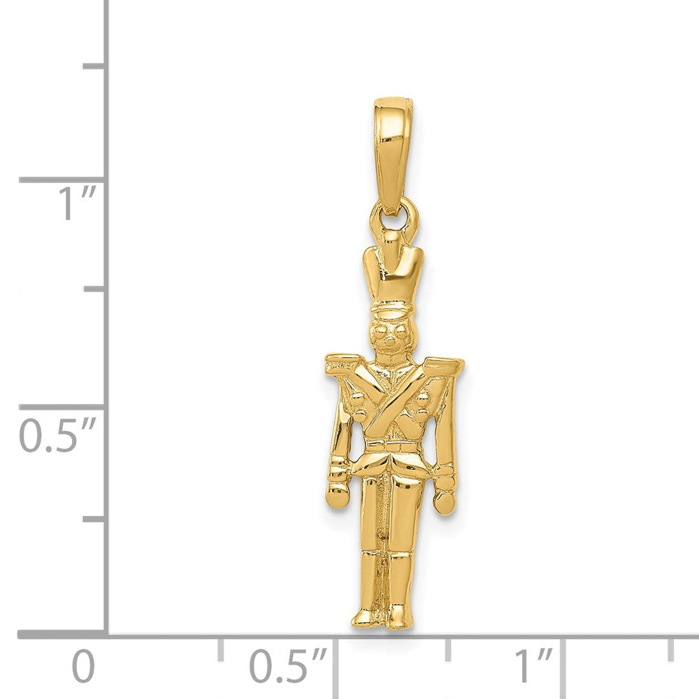 14k Polished 3-D Toy Soldier Pendant - Product Photo