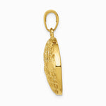 10K / 14K Yellow Gold Polished Globe Pendant - Product Photo