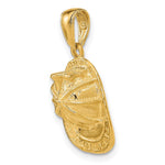 14k 3-D Firefighter Hat Pendant - Product Photo