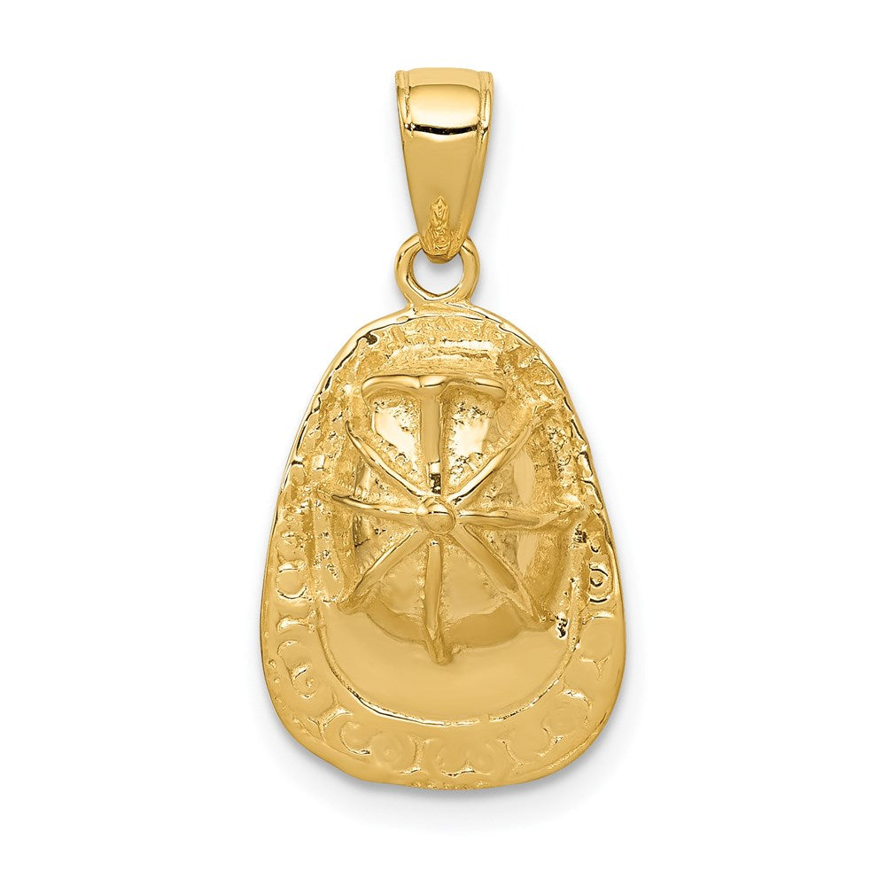 14k 3-D Firefighter Hat Pendant - Product Photo