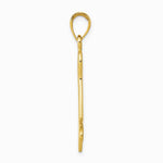 10K / 14K Yellow Gold 3-D Dog Bone Pendant - Product Photo