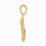 10K / 14K Yellow Gold Dragon Pendant - Product Photo