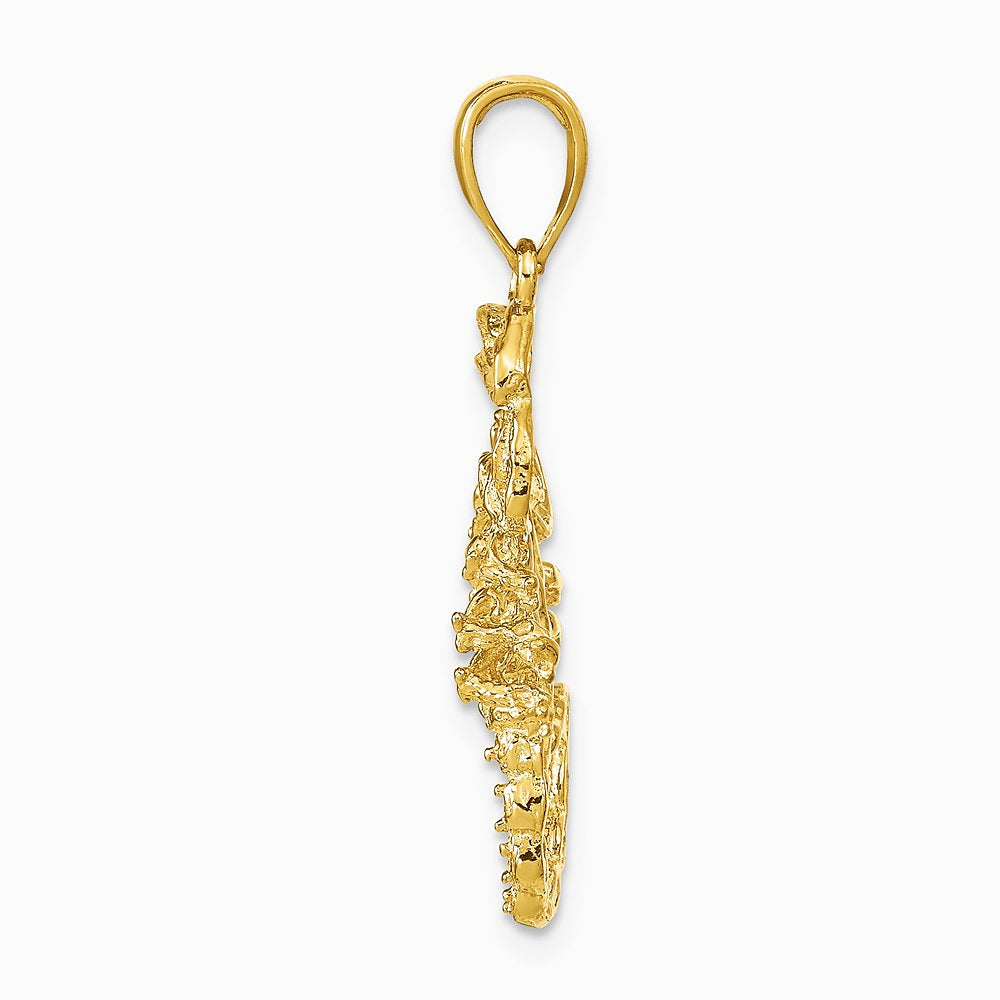 10K / 14K Yellow Gold Scorpion Charm - Product Photo