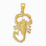 10K / 14K Yellow Gold Scorpion Charm - Product Photo