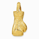 10K / 14K Yellow Gold Hollow Polished 3-D Boxing Glove Pendant - Product Photo