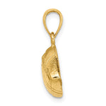 14k Polished Open-Backed Football Charm - Product Photo