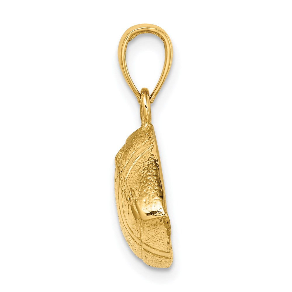 14k Polished Open-Backed Football Charm - Product Photo