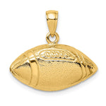 14k Polished Open-Backed Football Charm - Product Photo