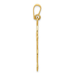 14K Yellow Gold Polished Cross Pendant - Product Photo