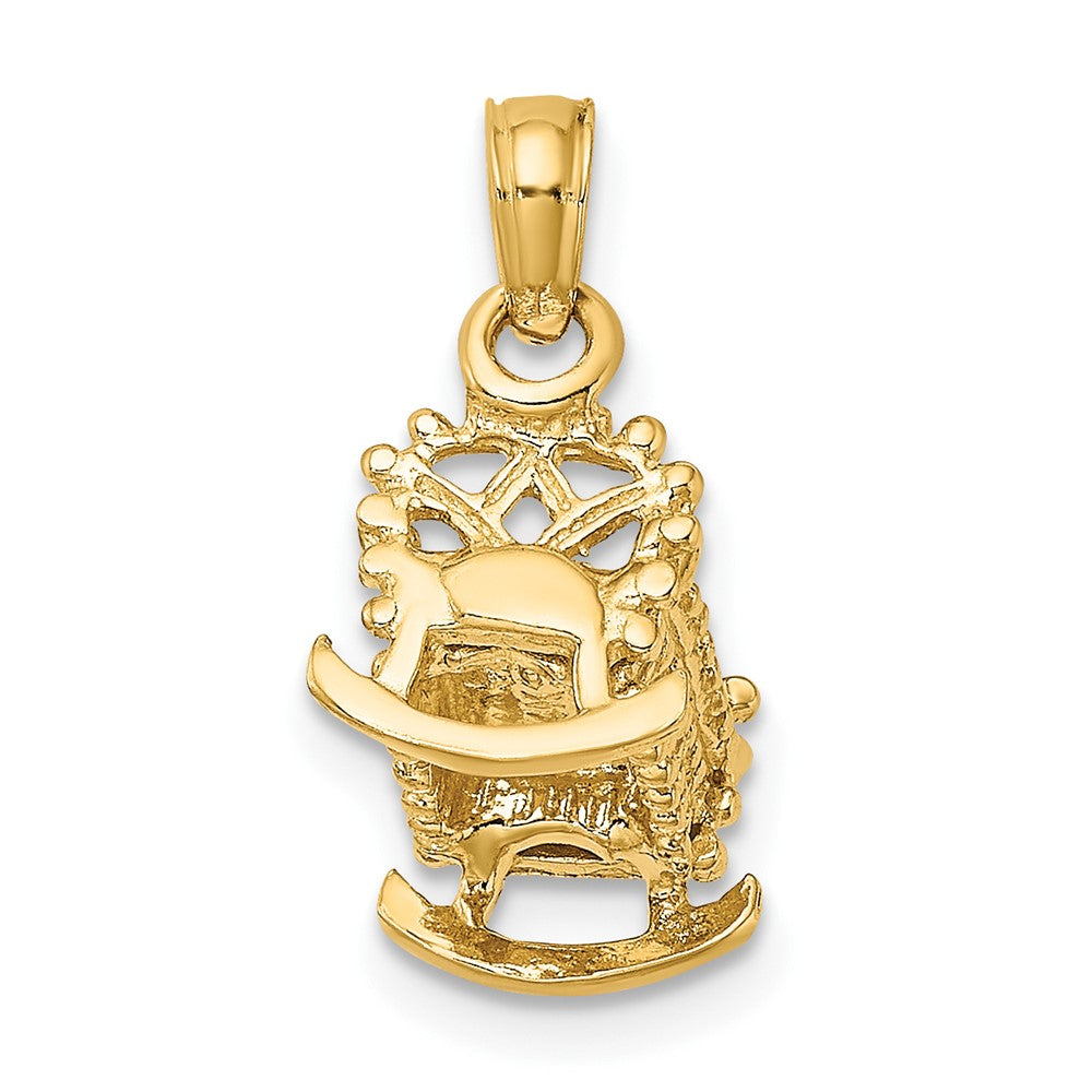 14k  3D Baby Cradle Charm - Product Photo