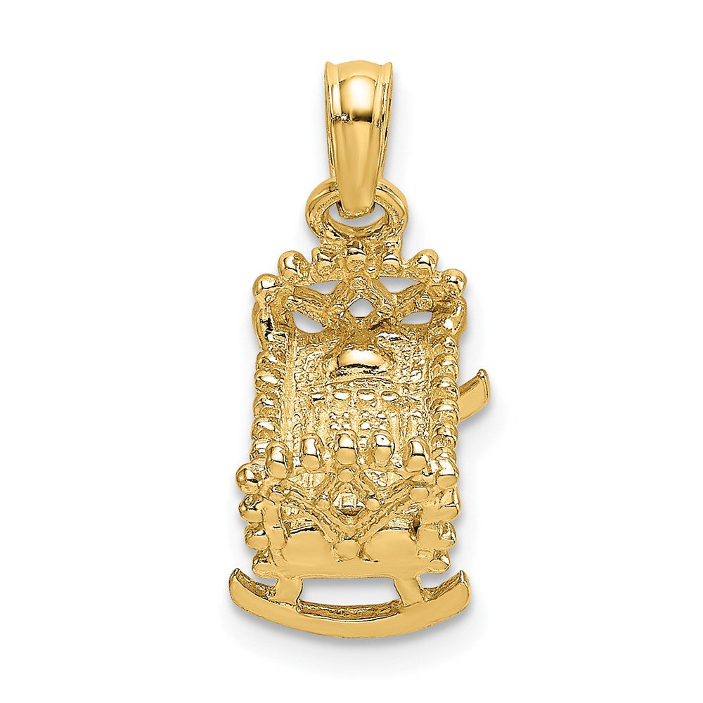14k  3D Baby Cradle Charm - Product Photo