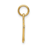 10K / 14K Yellow Gold Solid Flat-Backed Ankh/Egyptian Cross Pendant - Product Photo
