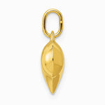 10K / 14K Yellow Gold Polished 3-D Heart Pendant - Product Photo