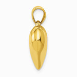 10K / 14K Yellow Gold Polished 3-D Heart Pendant - Product Photo