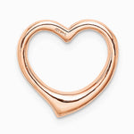 10K / 14K Rose Gold Polished Heart Chain Slide - Product Photo