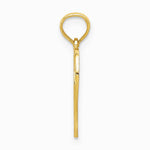 10K / 14K Yellow Gold 30 in Heart Cut-out Pendant - Product Photo