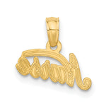 10K / 14K Yellow Gold Nurse Pendant - Product Photo