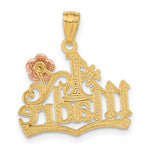 14K Two-tone Yellow and Rose Gold 