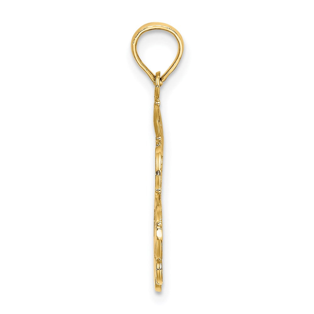 14K Yellow Gold I LOVE YOU MOM Charm - Product Photo