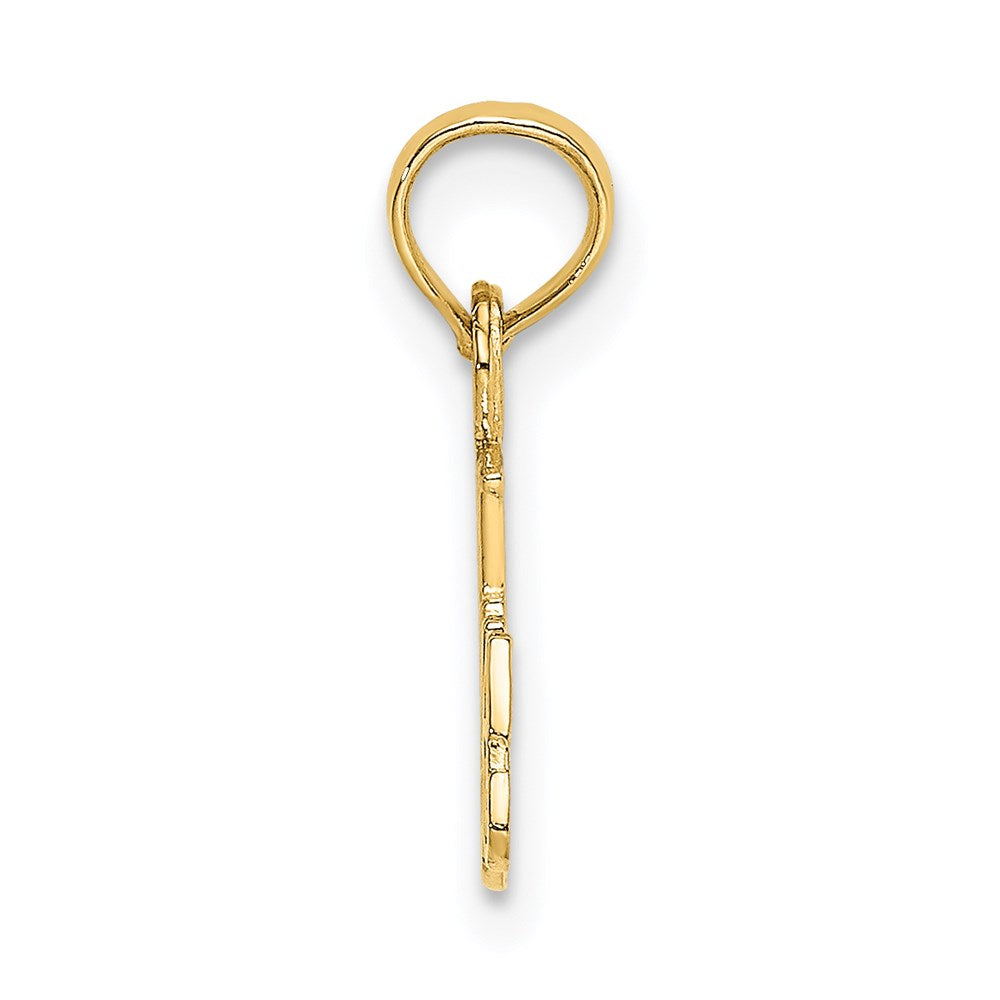 14k BEST GRANDMA with Flower Charm - Product Photo