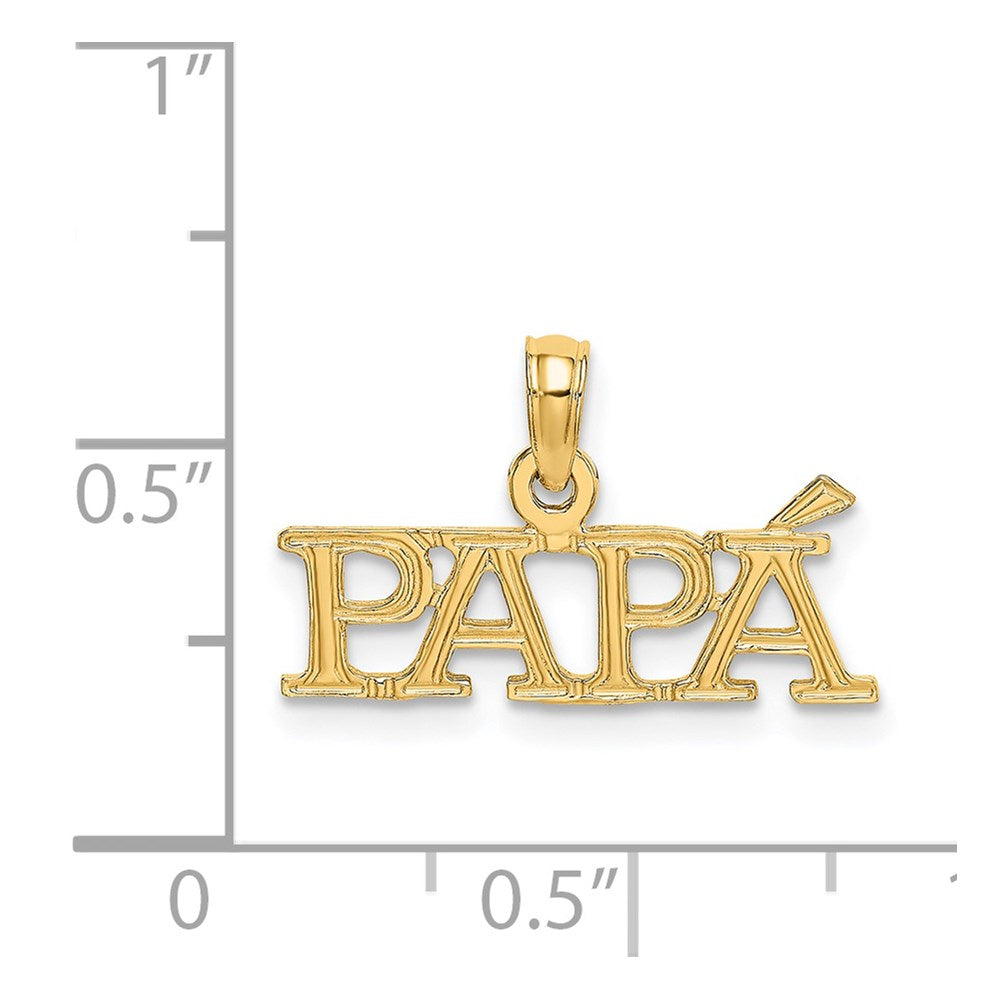 14k PAPA Charm - Product Photo