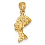 10K / 14K Yellow Gold 3-D Nefertiti Pendant - Product Photo