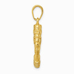 10K / 14K Yellow Gold 3-D Nefertiti Pendant - Product Photo