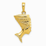 10K / 14K Yellow Gold 3-D Nefertiti Pendant - Product Photo