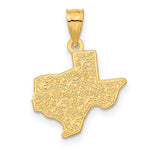 14k State of TEXAS Map Pendant - Product Photo